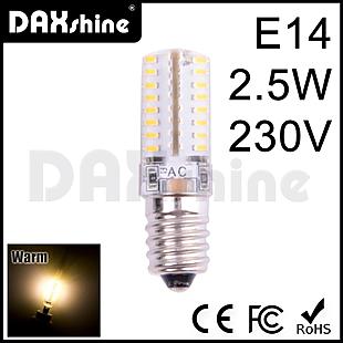 DAXSHINE 64LED E14 2.5W 230V Warm White 2800-3200K 160-190lm       